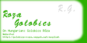 roza golobics business card